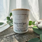 Leaves and Linen Candle