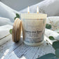 Leaves and Linen Candle
