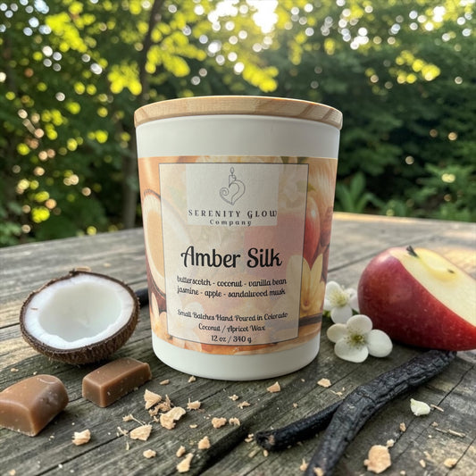 Amber Silk Candle