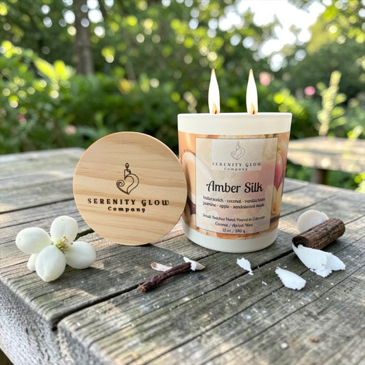 Amber Silk Candle
