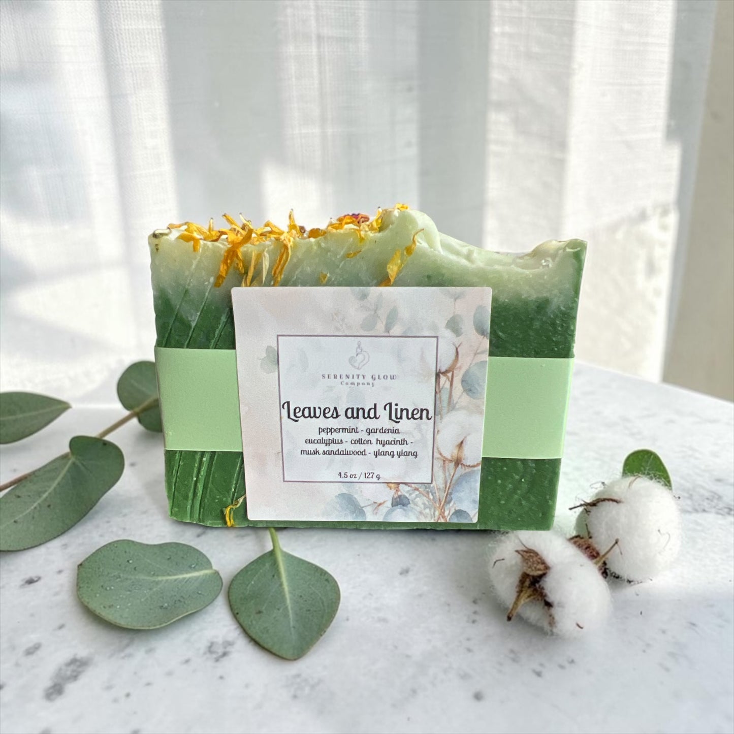 Leaves and Linen Soap